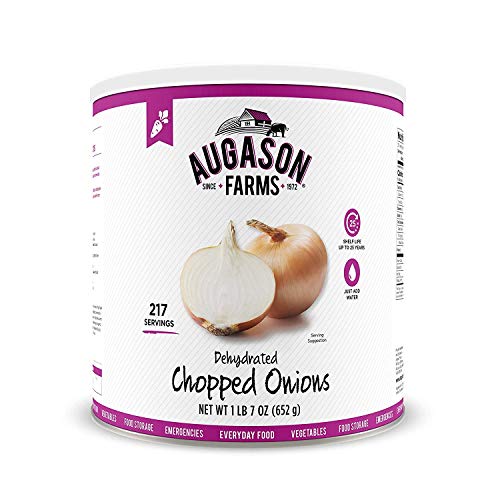 Augason Farms Dehydrated Chopped Onions 1 lb 7 oz No. 10 Can (2 Can)