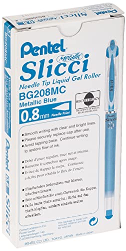 Pentel Slicci Metallic Blue 8mm (BG208-MC)