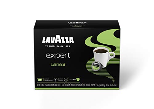 Lavazza Lpc00141 Arabica Decaf Coffee, Capsules, Light Roast, 36/Box, 8 Boxes/Carton