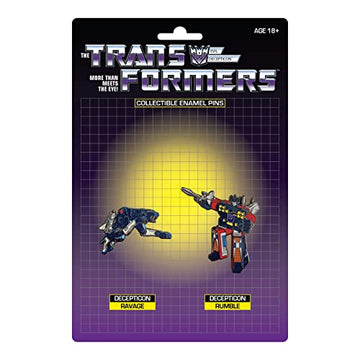 Transformers: Ravage and Rumble Retro Pin Set
