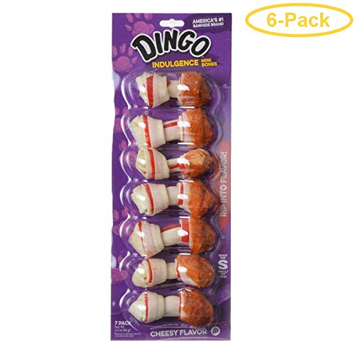 Dingo Indulgence Rawhide Cheese Mini 7pk