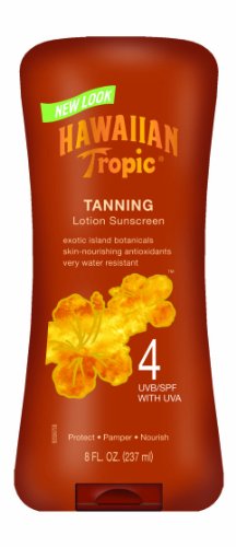 Hawaiian Tropic Dark Tanning Lotion - SPF 4, 8-Fluid Ounce Bottles (Pack of 2)