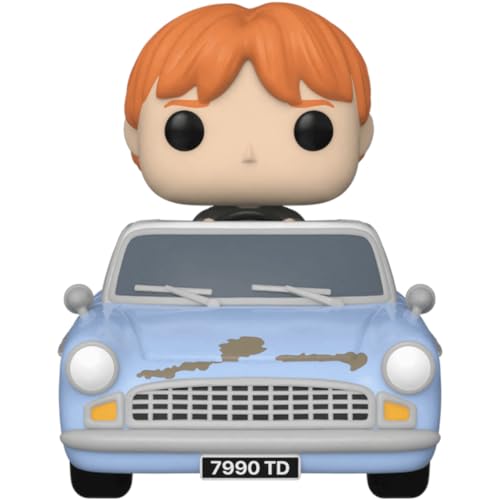 Funko Pop! Ride Super Deluxe: Harry Potter: Chamber of Secrets 20th Anniversary - Ron Weasley in Flying Car, Multicolor