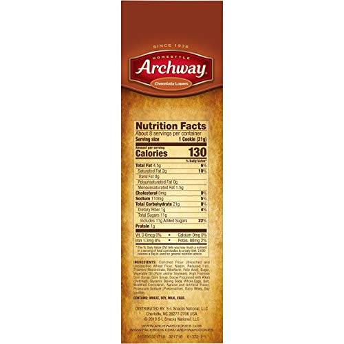 Archway Cookies, Soft Dutch Cocoa Cookies, 8.75 Oz (Pack of 9)