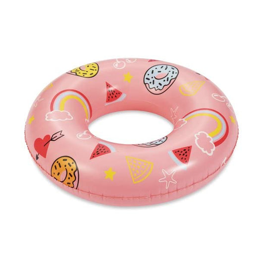 Walmart Inc Inflatable Sweets Swim Tube Pool Float, Pink, for Kids and Adults, Unisex, 31.00 x 31.00 x 8.50inch