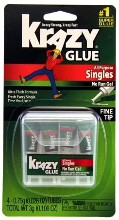 Krazy Glue Kg86748sn 0.75 Grams All Purpose Single Use Tubes 4 Count