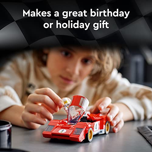 LEGO Speed Champions 1970 Ferrari 512 M 76906 Building Set - Sports Red Race Car Toy, Collectible Model Building Set with Racing Driver Minifigure, Gift for Grandchildren, Boys, Girls and Kids Ages 8+