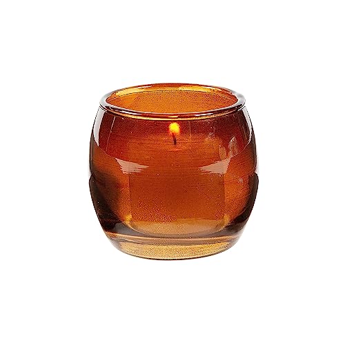 Sedlav Amber Candle Holders - Set of 6 - Great for Parties, Gifts, and Home Decor - Vintage-Inspired Design for Wedding Receptions, Centerpieces, Anniversary Celebrations, and Themed Events