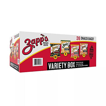 Zapp's Potato Chips Variety Pack, 1 Ounce (Pack of 36)