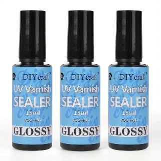 SEDLAV 15ml UV Varnish Sealer - Clear UV Resin Glue Art Varnish for Jewelry Making, Crafts, and DIY Projects - All-in-One Sealant for a Practical and Convenient Finish - Enhance The Shine.