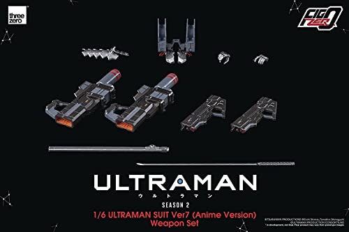 ThreeZero Ultraman Suit Ver7 (Anime Version) FigZero 1:6 Scale Weapon Set, Multicolor
