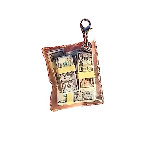 SEDLAV Handmade Mini Money Stack Bag Keychain Keyring – Stylish Item Key Holder