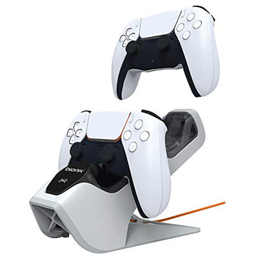 Bionik Power Stand for Playstation 5: Dual PS5 Controller Charging Station with Overcharger Protection - Power Adapter Included (BNK-9067) - Playstation 5