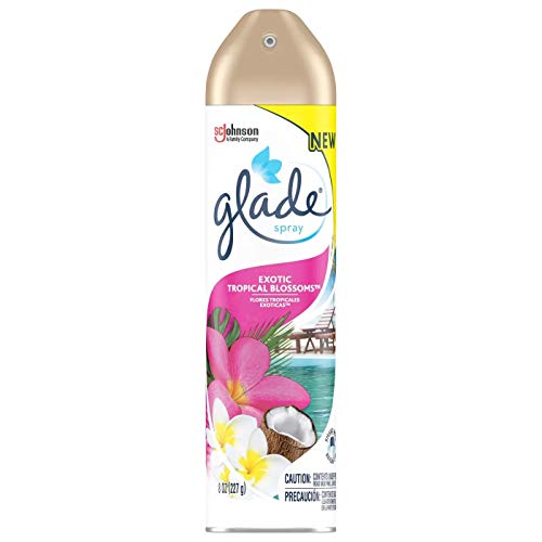 Glade Air Freshener Aerosol Spray, Exotic Tropical Blossoms Scent | Limited Edition - 8 Ounce Each Can (Pack of 3)