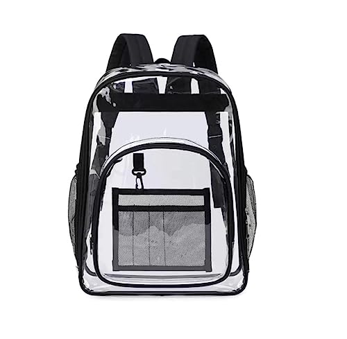SEDLAV Clear Backpack for School Clear Backpacks for School, Clear Bags for Women, Men, Adults & Kids - Water-Resistant (MEDIUM)