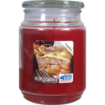 Mainstay 20-Ounce Jar Candle, Warm Apple Pie