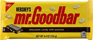 Hershey's Mr. Goodbar Milk Chocolate & Peanuts Candy Bar - XL 4.4 oz. (Pack of 4)