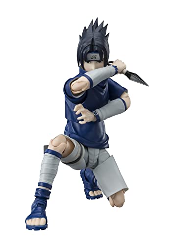 Tamashii Nations - Sasuke Uchiha -Ninja Prodigy of The Uchiha Clan Bloodline Naruto, Bandai Spirits S.H.Figuarts 5.3 Inch