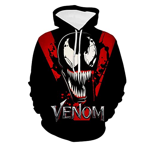 Venom2 Pullover Hoodie Sweatshirt Long Sleeve Fleece Hoody for Youth Boys Girls