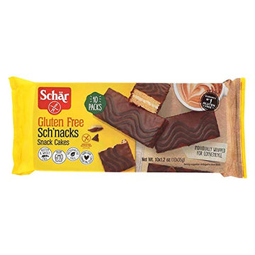 Schar Gluten-Free Schnacks - Chocolote Covered Snack Cakes - [Case of 6]