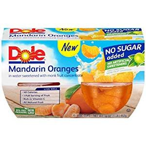 Dole Mandarin Oranges Gluten Free Non GMO 16 Oz. Pack Of 3.