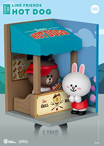 Beast Kingdom Line Friends: Hot Dog DS-105 D-Stage Diorama Statue 6 inches