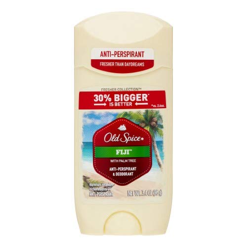 Old Spice Fresher Fiji Scent Invisible Solid (Pack of 4)