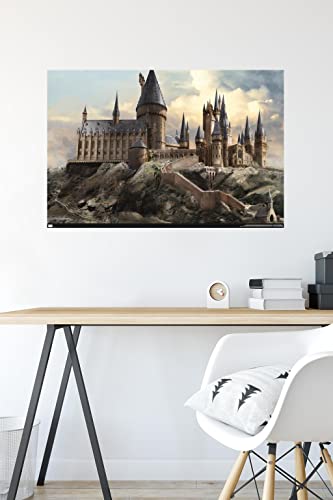 Trends International The Wizarding World: Harry Potter - Hogwarts at Sunrise Wall Poster, 22.375
