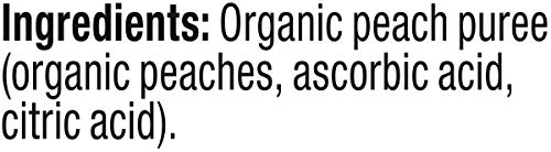 Plum Organics | Stage 1 | Organic Baby Food Meals [4+ Months] | Peach Puree | 3.5 Ounce Pouch (Pack Of 6) Packaging May Vary