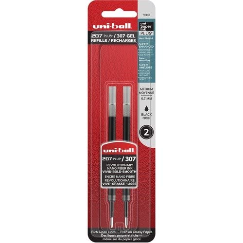 Uni-ball 207 Plus Gel Rollerball Pen Refills