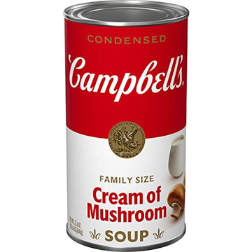 Campbell's Condensed Family Size Cream of Mushroom Soup, 22.6 oz. (Pack of 12)