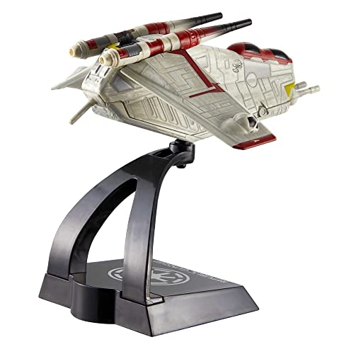 Star Wars Hot Wheels Starships Select Premium Diecast Republic Gunship HHR26 #10 Collectable Vehicle Ages 4 and Up