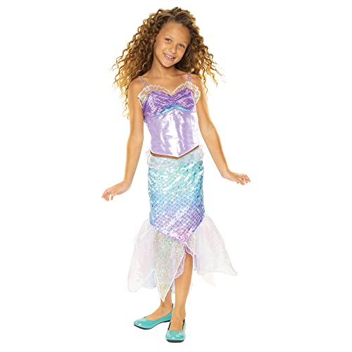 Disney The Little Mermaid Ariel’s 2 Piece Dress - Mermaid Under The Sea Fashion Outfit