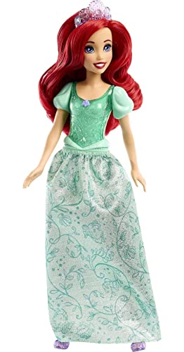 Mattel Disney Princess Dolls, Ariel Posable Fashion Doll with Sparkling Clothing and Accessories, Disney Movie Toys