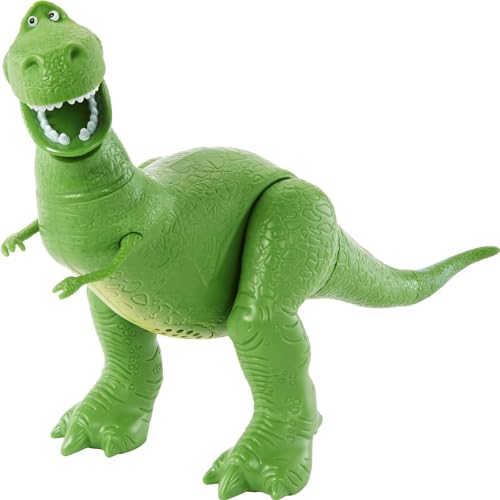 Toy Story 4 4 True Talkers Rex Figure, 7.8 in / 19.81 cm-Tall Posable, Talking Character Figure with Authentic Movie-Inspired Look and 15+ Phrases, Gift for Kids 3 Years and Older