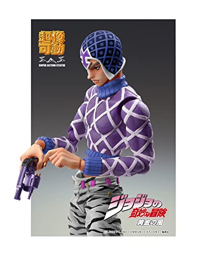 Medicos JoJo’s Bizarre Adventure Part 5: Guido Mista and SP Third Chozo Kado Super Action Statue Figure, Multicolor