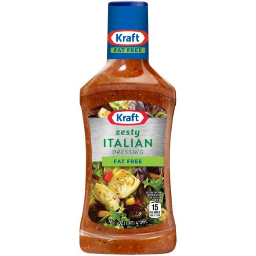 Kraft Salad Dressing: Free Zesty Italian (Pack of 4)