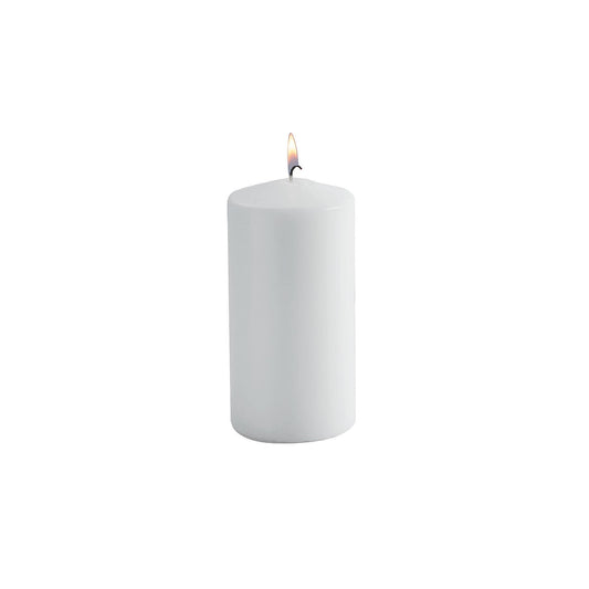 SEDLAV White Pillar Candles 6-Pack - Pillar Candles Bulk, Pillar Candles Set of 6, 6