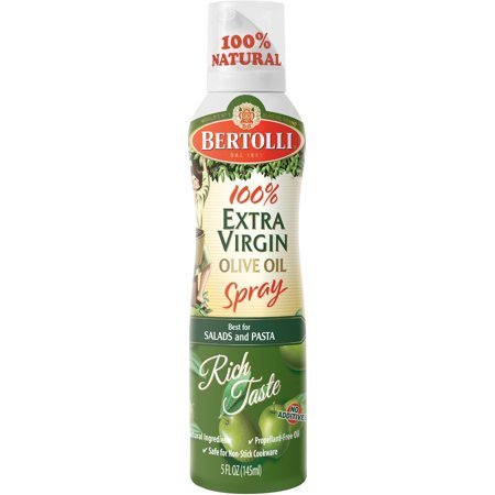 Bertolli 100% Olive Oil Spray 5oz Can (Pack of 6) Select Flavor Below (Extra Virgin)