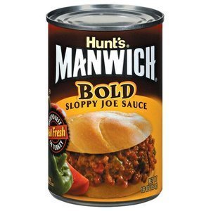 Hunt's, Manwich, Bold Sloppy Joe Sauce, 16oz Can (Pack of 6)