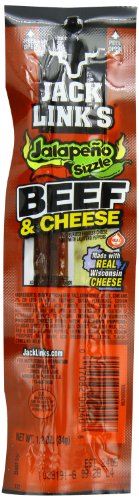 Jack Links Combo Pack Jalapeno Sizzle Beef and Cheese, 1.2 Ounce (Pack of 32)