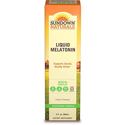 Sundown Melatonin Liquid Cherry Flavor 2 oz (Pack of 2)
