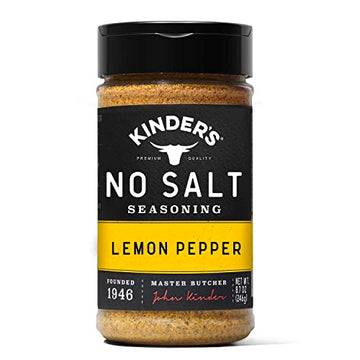 KINDER'S No Salt Lemon Pepper Seasoning Blend (8.7 Ounce) (990004310)