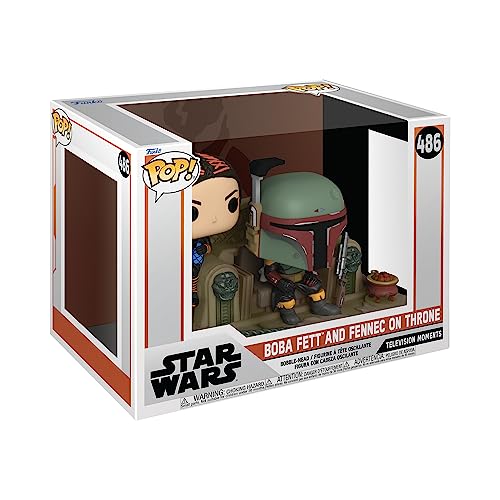 Funko Pop! Star Wars Moment: The Mandalorian - Boba Fett and Fennec on Throne