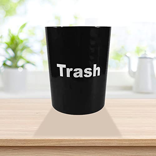 SEDLAV Plastic Office Trash Can, 5 gal (Black Trash)