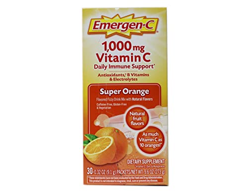 Emergen-C Health and Energy Booster - Super Orange, 30 Ct. Pack of 5