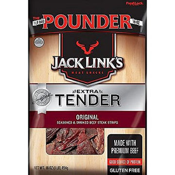 Jack Link's Extra Tender Original Beef Steak Strips ~ 16 oz