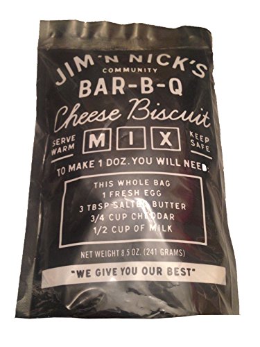 Jim N Nick's World Famous Cheese Biscuits Mix - 8.5 Oz. - A Simple Biscuit Mix for Amazing Cheese Biscuits - Makes 1 Dozen Biscuits