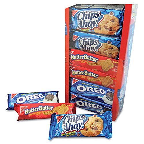 Nabisco 04738 Variety Pack Cookies, Assorted, 1 3/4Oz Packs, 12 Packs/Box