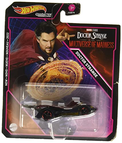 Hot Wheels Character Cars Marvel Dr. Strange Toy Vehicle for Ages 3 and Up